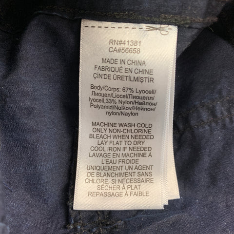 RRL by RALPH LAUREN Size 36 Indigo Cotton Nylon Cargo Casual Pants