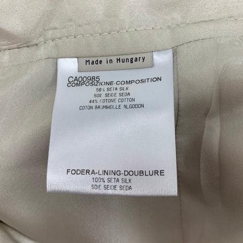 STELLA McCARTNEY Size 27 Champagne Silk Cotton Pencil Skirt