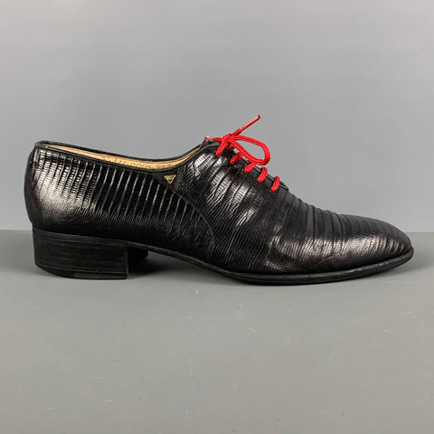 GUCCI Taille 9,5 Chaussures à lacets noires