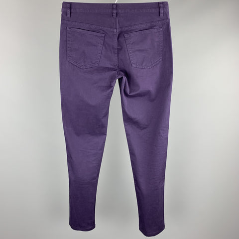 A.P.C. Size 28 Purple Cotton Jean Cut Casual Pants