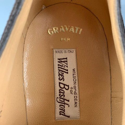 GRAVATI per WILSON and DEAN Size 12 Brown Solid Leather Split Toe Lace Up Shoes