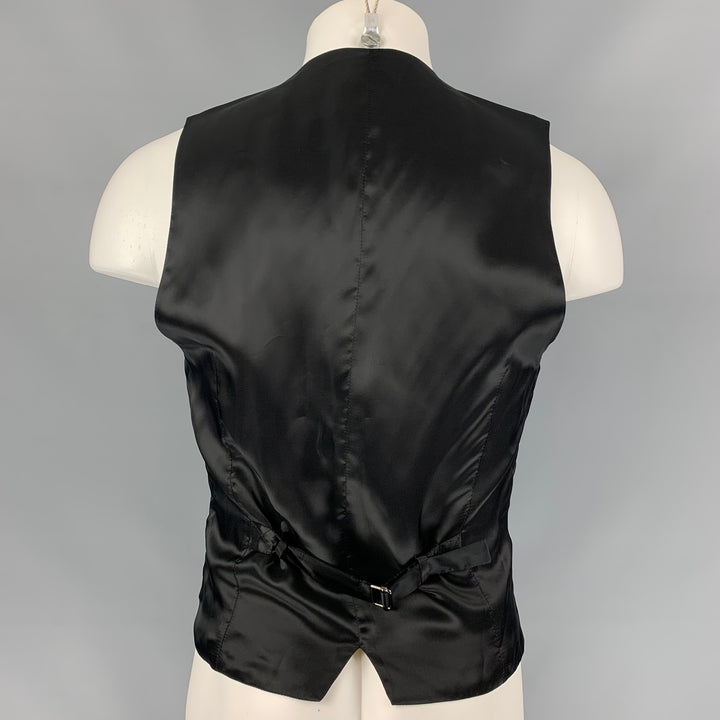 D&G by DOLCE & GABBANA Size 38 Black Silk Blend Vest