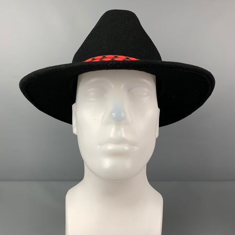PAUL SMITH Size L Black Wool Hat