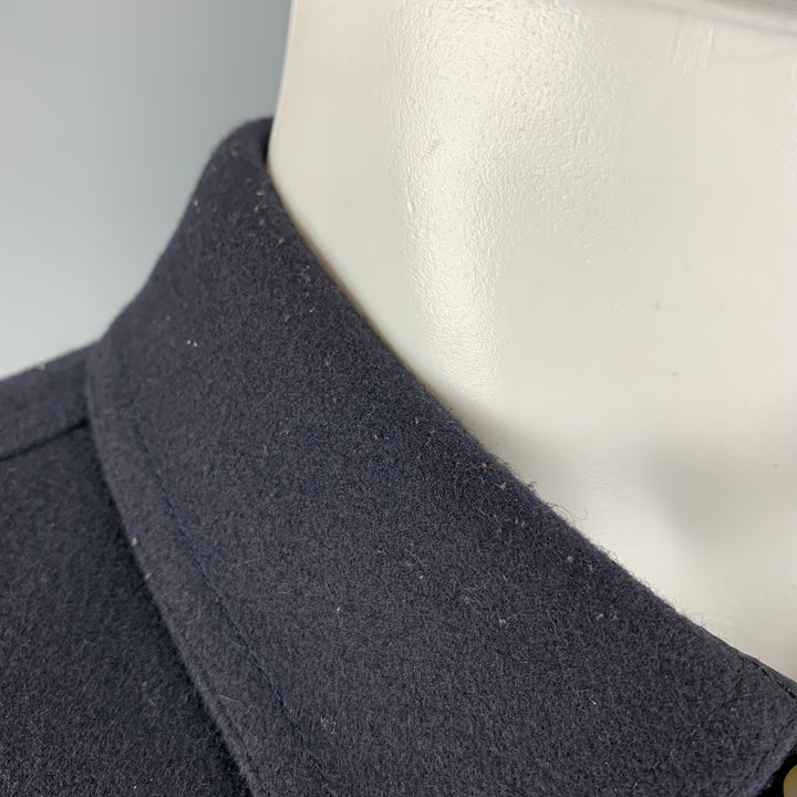 A.P.C. Size M Navy Wool Two Pockets Jacket