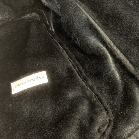 EMPORIO ARMANI Size S Black Polyester / Nylon Full Zip Zipped Sleeves Jacket