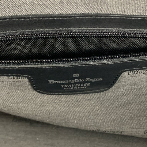 ERMENEGILDO ZEGNA Sac week-end en toile noire unie