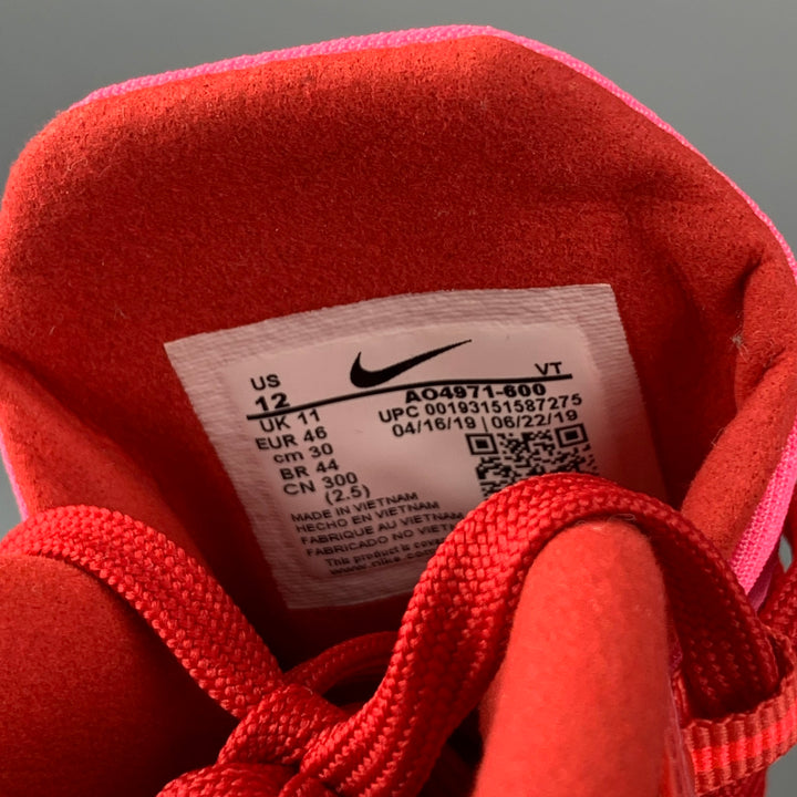 NIKE AIR 70 REACT Talla 12 Zapatillas de deporte con cordones de nailon rosa