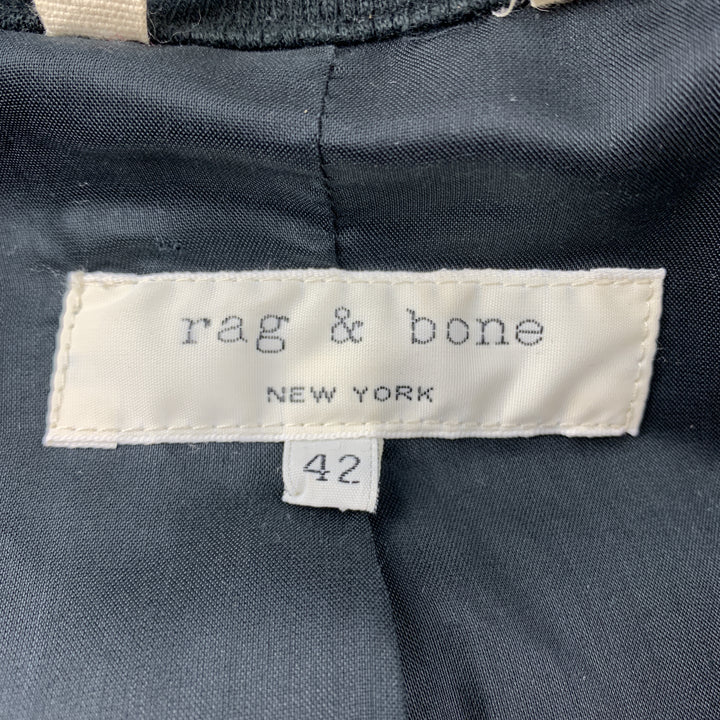 RAG &amp; BONE Taille 42 Veste zippée en nylon uni noir
