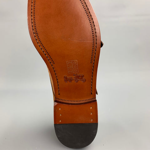 COACH Size 11 Tan Suede Double Monk Strap Loafers