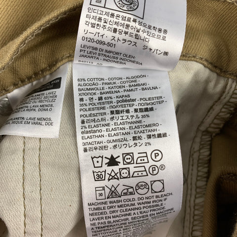 LEVI'S 511 Size 31 Beige Cotton Blend Casual Pants