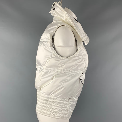 RLX by RALPH LAUREN Size M White Nylon Padded Zip Up Vest