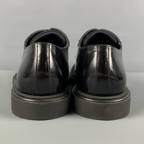PAUL SMITH Size 11 Black Leather Lace Up Shoes