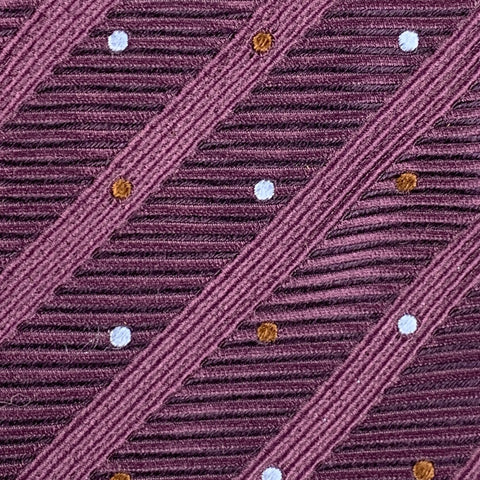 CANALI Cravate en soie côtelée violette