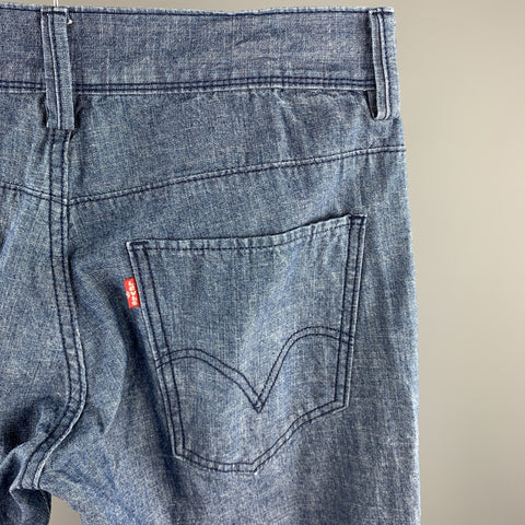 LEVI'S 511 Size 32 Indigo Heather Cotton Zip Fly Casual Pants