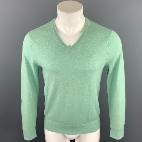 CLUB MONACO Size S Mint Green Cashmere V-Neck Pullover