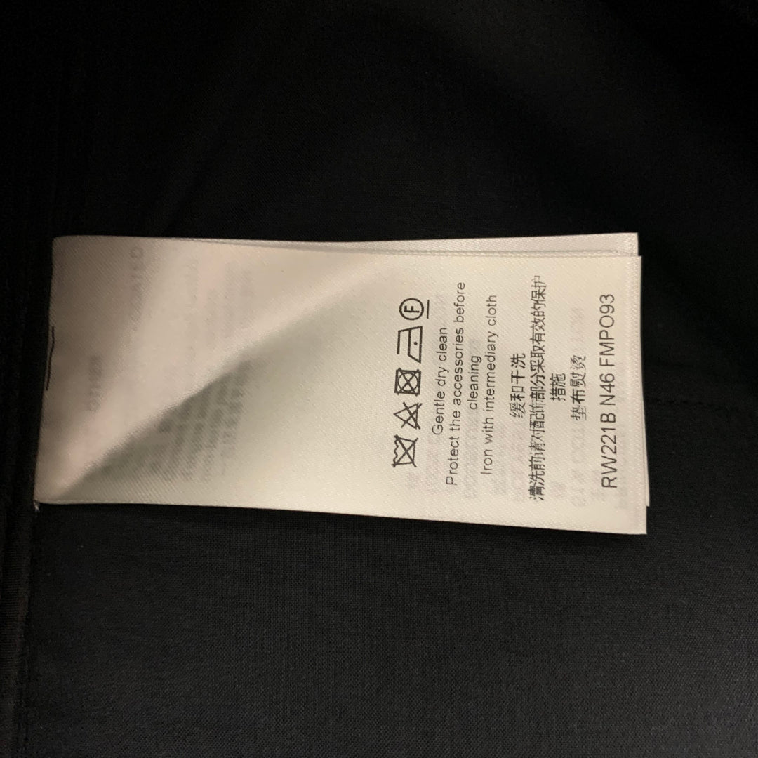 LOUIS VUITTON Size 2 Black Cotton Polyester Bermuda Dress Pants