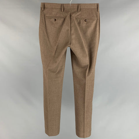 SHIPS Taille 28 Pantalon habillé brun à devant plat