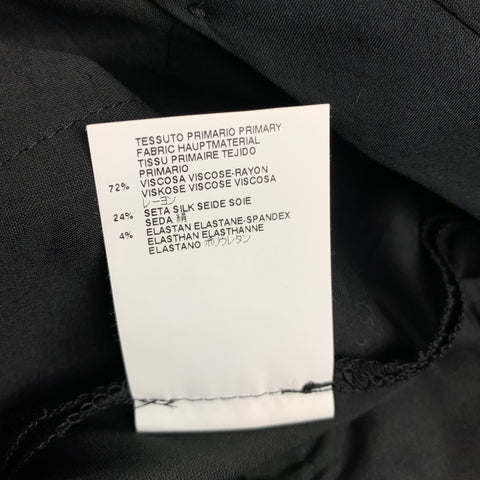 MAISON MARTIN MARGIELA Size 2 Black Viscose Blend Narrow Leg Dress Pants