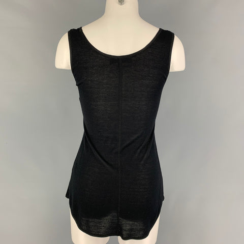 NANETTE LEPORE Size XS Black Silk Rayon Tank Casual Top