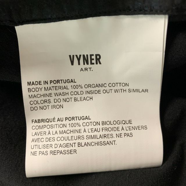 VYNER ARTICLES Size M Black Yellow Embroidery AGATHA Cotton Long Sleeve Shirt