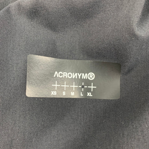 ACRONYM SS 22 Talla L Negro Poliéster Zip Fly P39-M Pantalones