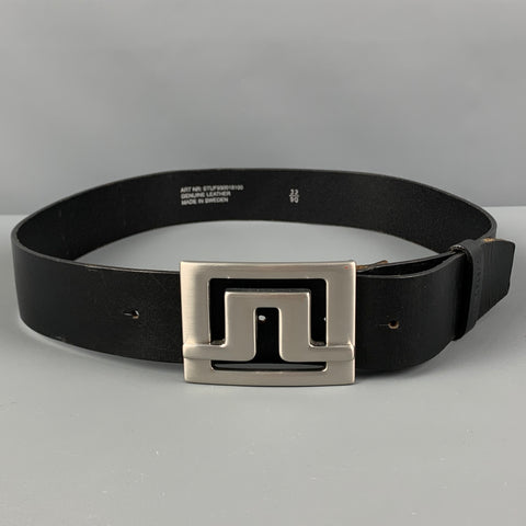 J. LINDEBERG Size 32 Black Leather Belt
