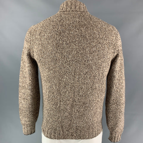 BRUNELLO CUCINELLI Size 42 Oatmeal & Tan Heather Cashmere Jacket