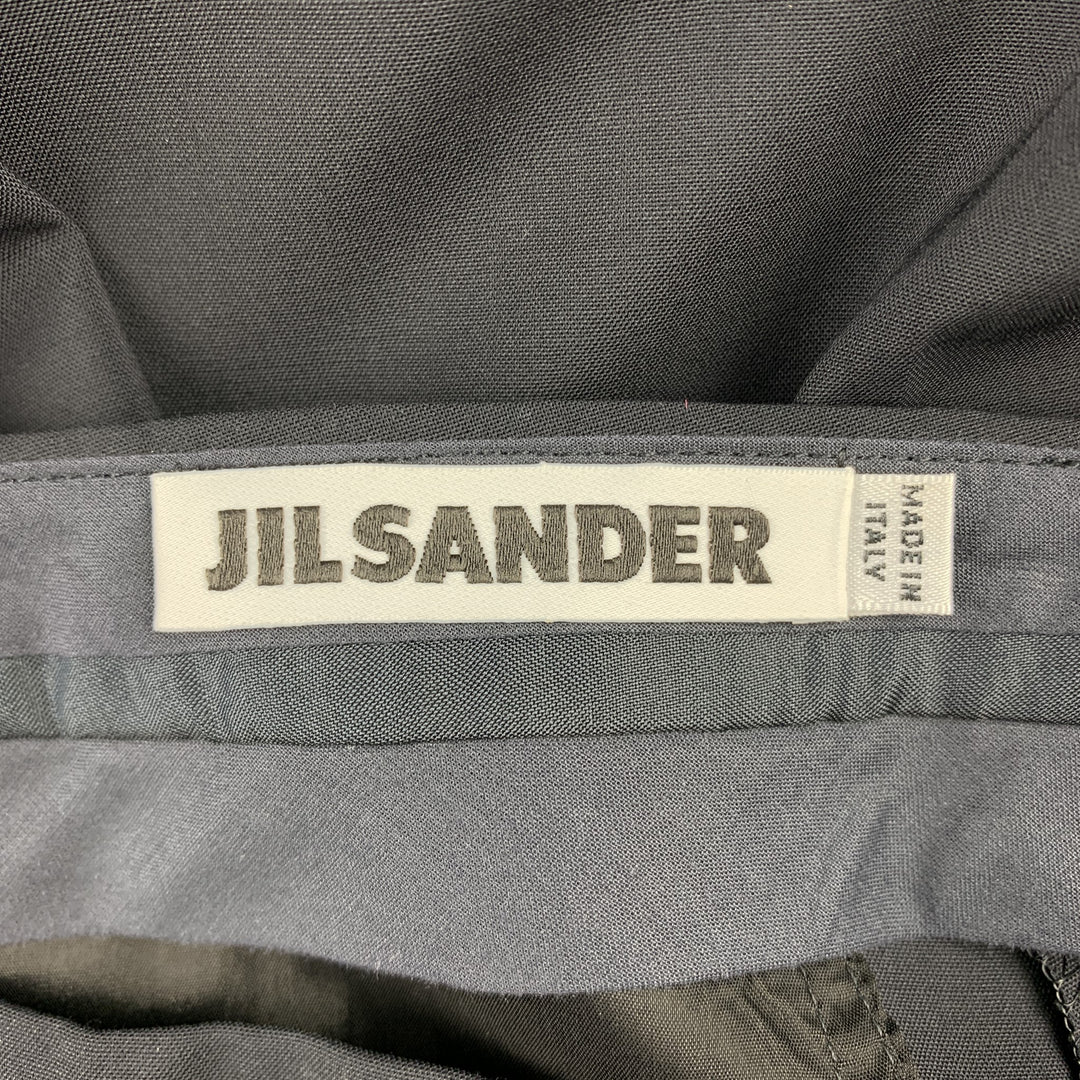 JIL SANDER Size 6 Black Straight Leg Dress Pants