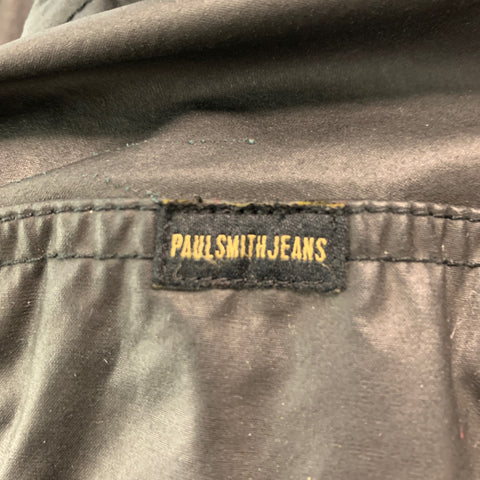 PAUL SMITH JEANS Size L Black Cotton Hooded Jacket