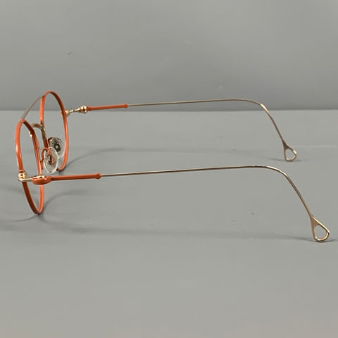 ANNE ET VALENTIN Brown Gold Two Tone Metal Frames