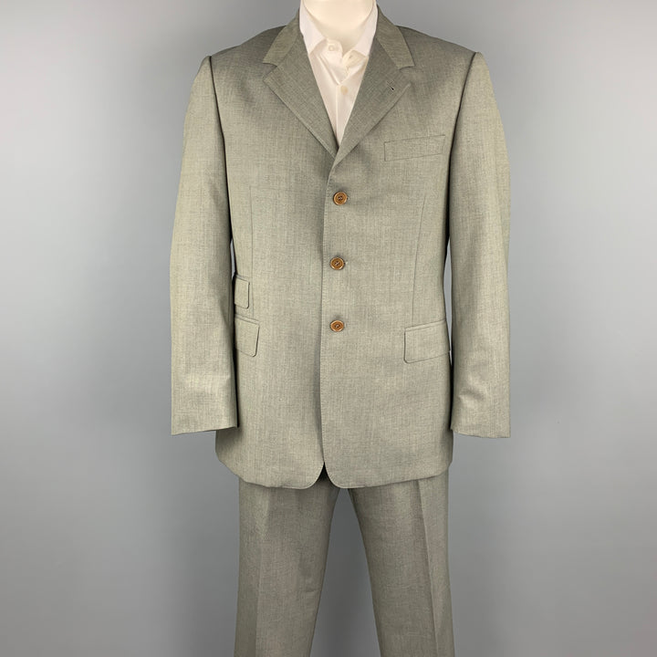 PAUL SMITH The Byard Taille 44 Costume à revers cranté en laine grise régulière