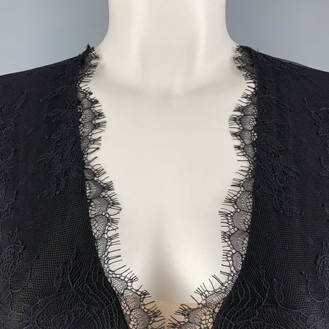 MICHAEL COSTELLO x  REVOLVE Size XXS Black Polyester Spandex Sheer Gown Dress