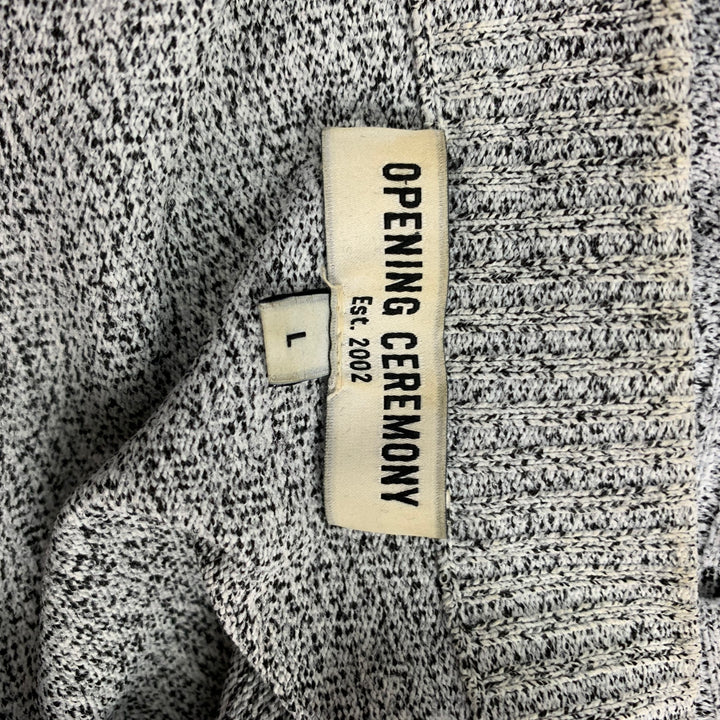 OPENING CEREMONY Size L Black & White Nylon Open Back Pullover