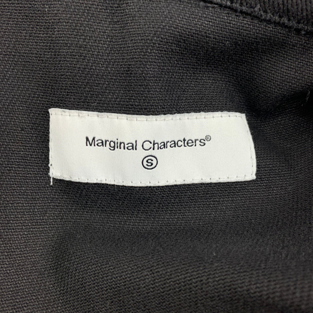 MARGINAL CHARACTERS Size S Black Patch Pockets Jacket