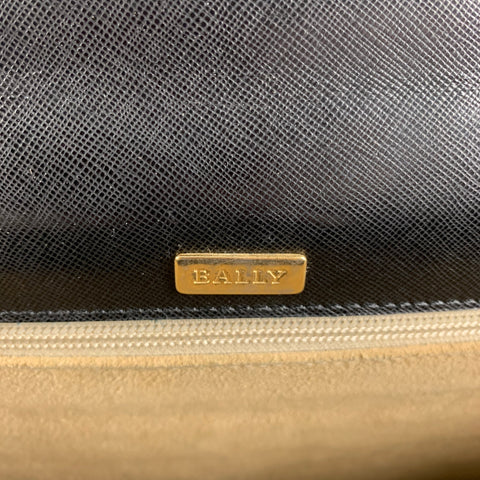 BALLY Black Leather Briefcase Bags