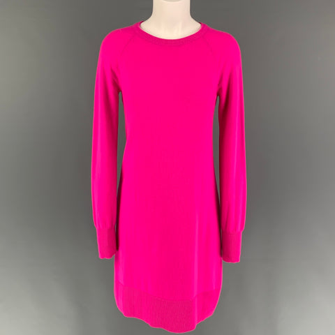 MICHAEL KORS Size S Pink Cashmere Long Sleeve Dress