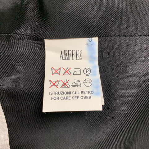 JEAN PAUL GAULTIER Size 40 Navy Pinstripe Linen / Mohair Double Breasted Suit