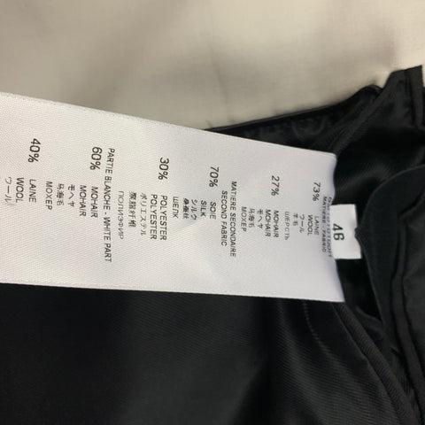 GIVENCHY Size 36 Black Mohair Wool Tuxedo 2 Piece Suit