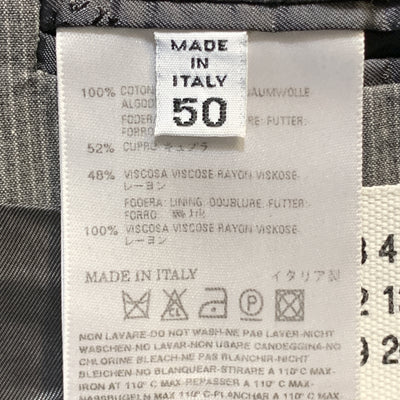 MARTIN MARGIELA 40 Regular Gray Stripe Cotton Notch Lapel  Sport Coat