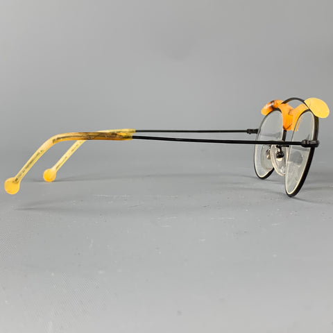 LAEYEWORKS TOJO Monture en métal en acétate noir et beige