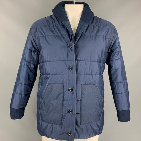 45rpm Size XL Indigo & Blue Stripe Cotton Reversible Jacket