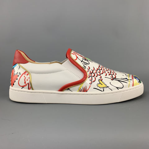 CHRISTIAN LOUBOUTIN Zapatillas Masteralta de charol talla 9