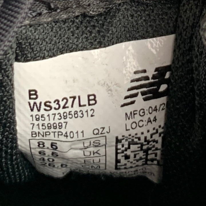 NEW BALANCE Size 8.5 Black Tan Mixed Materials Sneakers