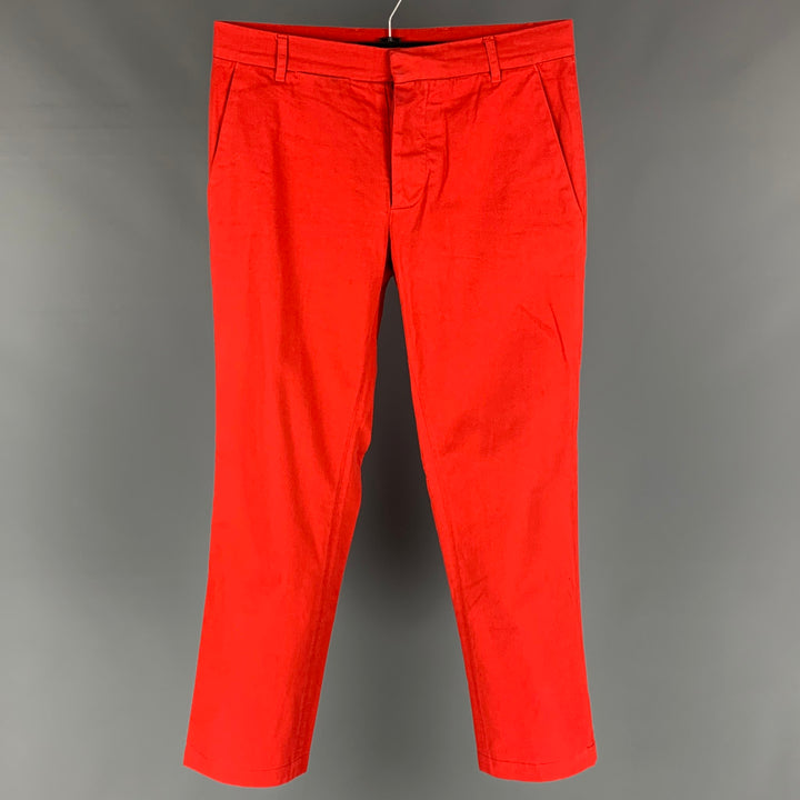 BAND OF OUTSIDERS Size 30 Red Cotton Casual Pants
