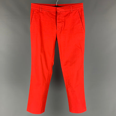 BAND OF OUTSIDERS Size 30 Red Cotton Casual Pants