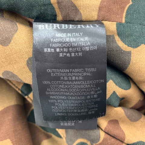 BURBERRY PRORSUM Size 44 Green Camel Camo Cotton Worker Jacket