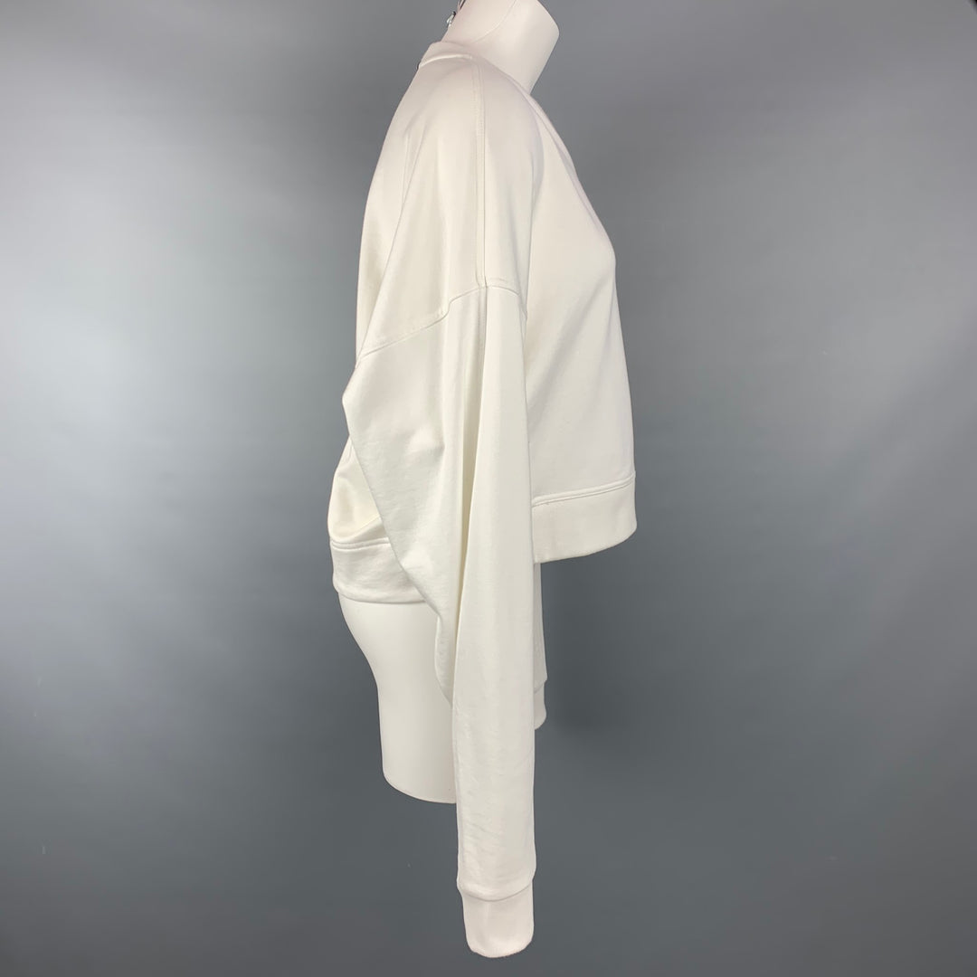 Y-3 by YOHJI YAMAMOTO Size S White Cotton Cropped Casual Top