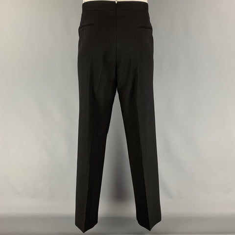 Vintage CHRISTIAN DIOR Size 41 Black Long Virgin Wool Tuxedo Suit