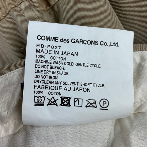 COMME des GARCONS HOMME Size L Khaki Patchwork Cotton Zip Fly Casual Pants