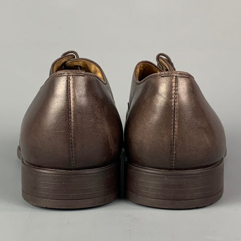 PS by PAUL SMITH Size 9 Brown Perforated Leather Lace Up Shoes
